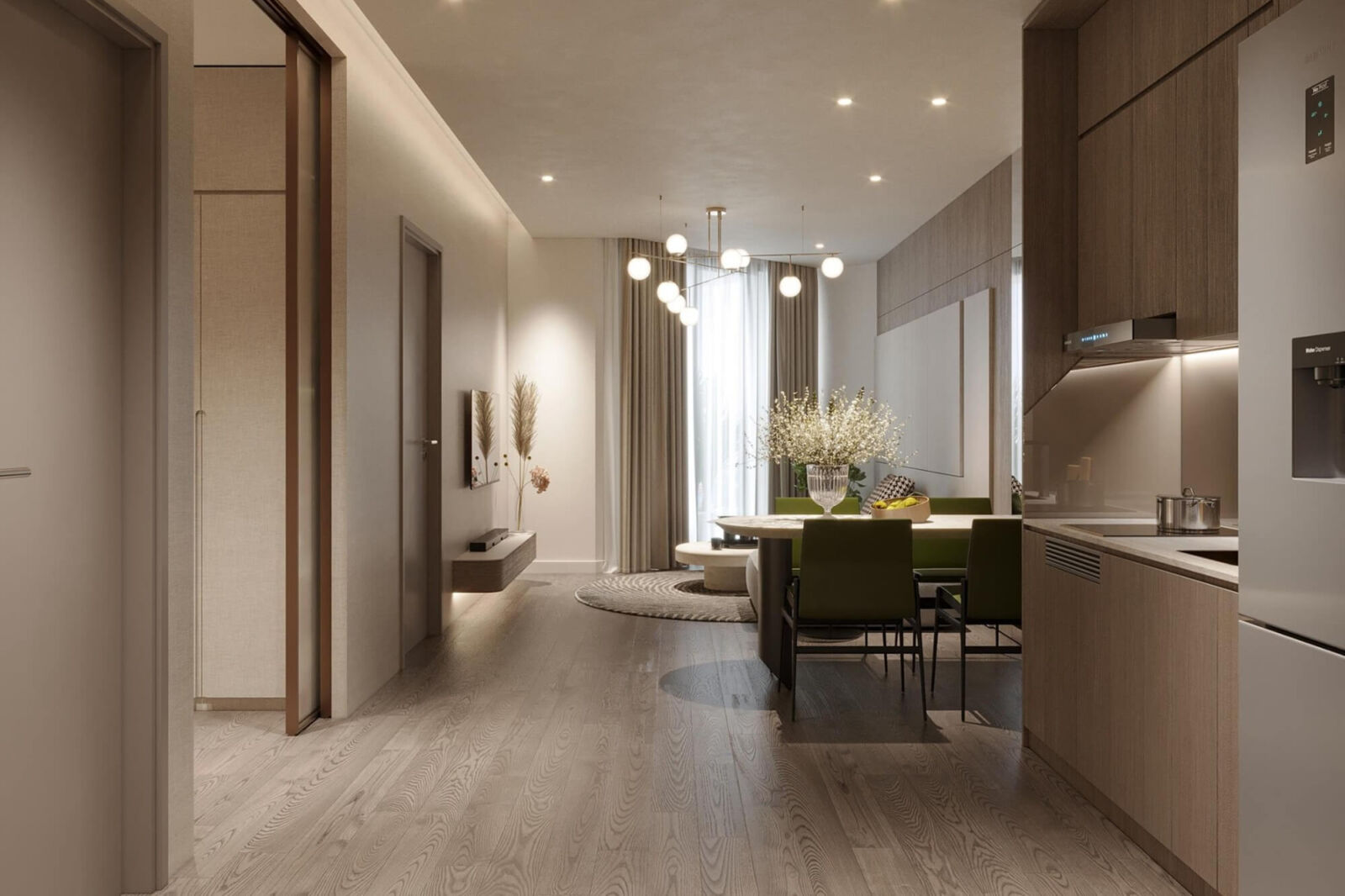 căn hộ 1 phòng ngủ dự án aria bay tower hạ long
